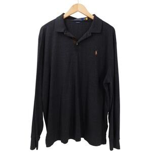 Polo Ralph Lauren Men's Long Sleeve Cotton Jersey Polo Size XL Preppy Equestrian